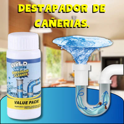 Wild Tornado™ Destapador Limpiador Drenaje Baño Cocina