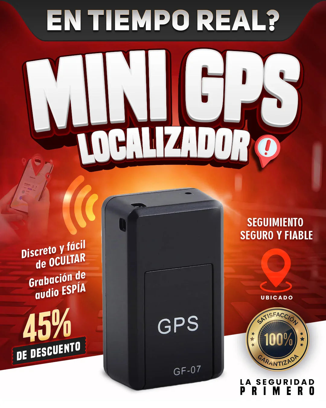 MINI GPS CON SIM CARD  ENTEL INCLUIDA