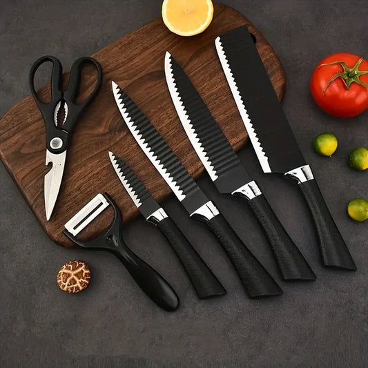 CorteFino™ Set De Cuchillos De Cocina 6 Piezas Con Mango Antideslizante