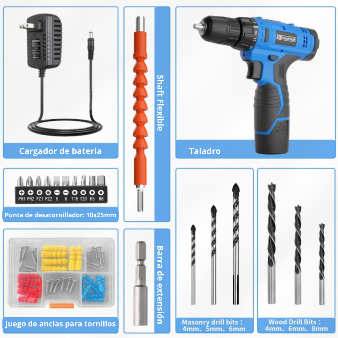 Electro Drill™ TALADRO ELECTRICO INALAMBRICO