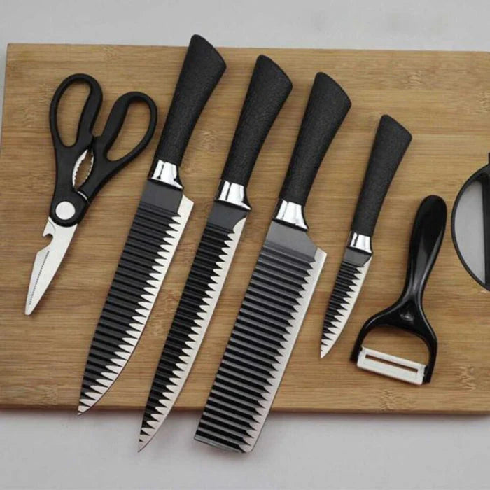 CorteFino™ Set De Cuchillos De Cocina 6 Piezas Con Mango Antideslizante