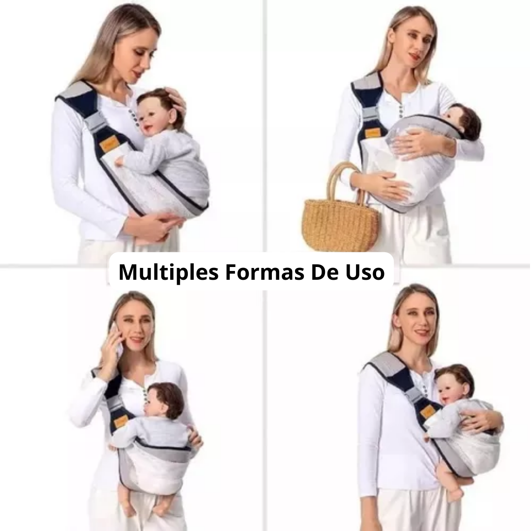 BebéSeguro™ Portabebés Portátil Ajustable Ergonomico