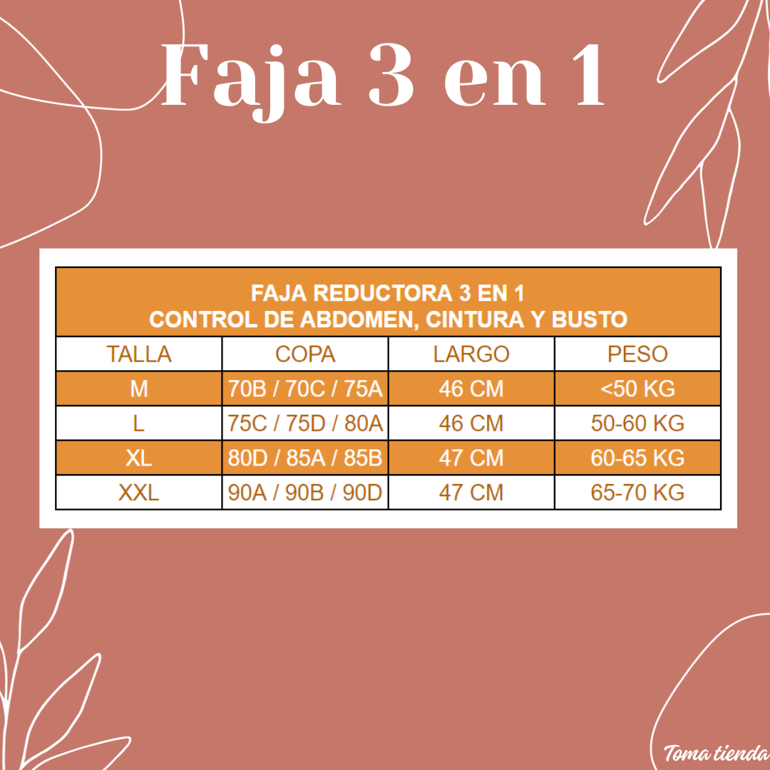 Toma tienda™️ FAJA REDUCTORA 3 EN 1