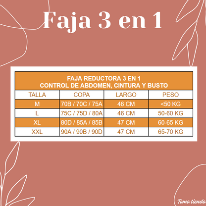 Toma tienda™️ FAJA REDUCTORA 3 EN 1