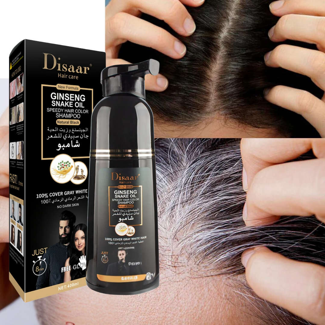 ¡PAGA 1 LLEVA 2 BLACK HAIR SHAMPOO CUBRE CANAS!