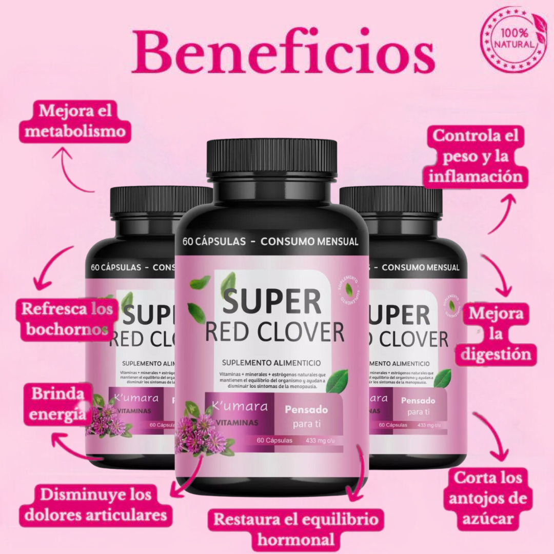 Super Red Clover™  Suplemento para la Menopausia