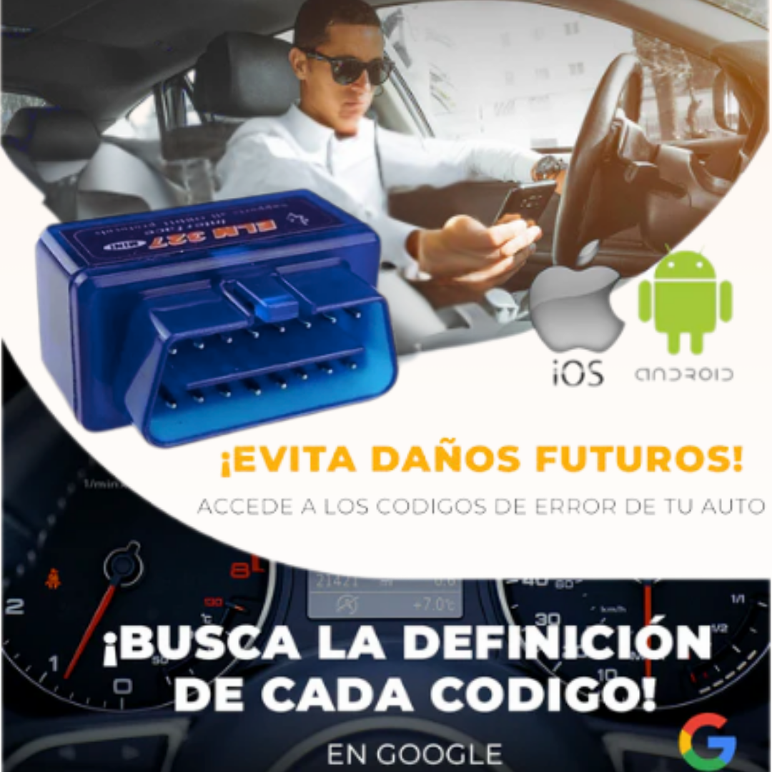 cvxvdsvdELM327™ Mini escáner de diagnóstico de coche ELM327, Bluetooth V2.1 OBD2,