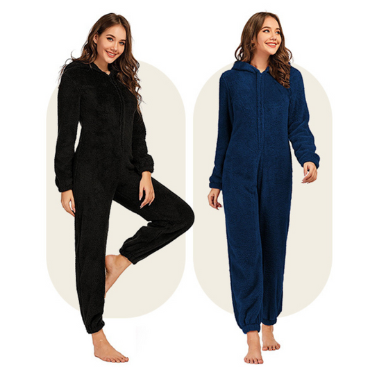 SueñoSuave™ Pijama Enterito Mujer Invierno TALLA UNICA PARA M-L-XL MAXIMO.