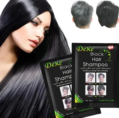 BlackHair™ Shampoo Natural Cubre Canas x10 sobres (para 1 año completo)