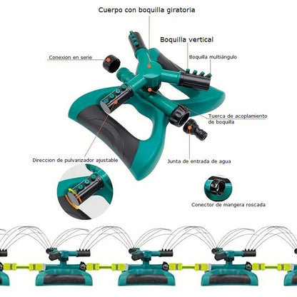 Hidro Jardin 360™️ Aspersor eficiente