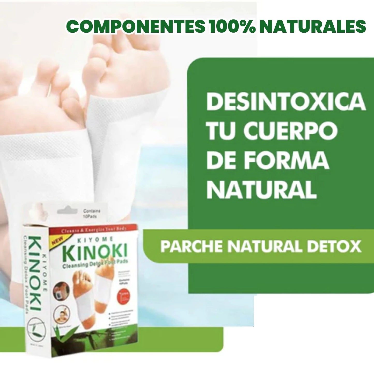 KINOKI™️ 10 Parches para pie desintoxicante