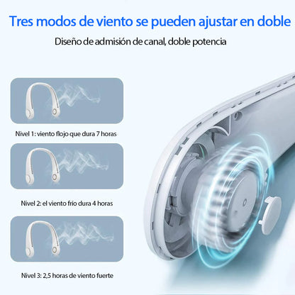 Ventilador de cuello™ Ventilador portátil recargable